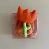 Handdoek tulpen koraal fluweel handdoekjes zakelijk bruiloft banket verjaardag kleine cadeaubakje verpakking gezicht was snel droog