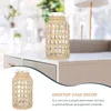 Vases Rattan Glass Vase Woven Container Desktop Decor Household Wedding Centerpieces Tables Flower Arrangement Ceramic Test Tube