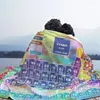 Blankets Periodic Table Of Elements Chemistry Blanket Fleece Summer Multifunction Soft Throw For Bed Outdoor Bedding Throws