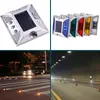 KOOJN LED Cast Aluminum Small Square Solar Energy Road Stud Lamp Highway Double-sided Reflective Road Stud Lamp