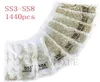 SS3SS8 1440pcs Clear Crystal AB Gold Flack 3D Non Fix Flatback Nail Art Decorations Rhinestones for Clothing 07318970753