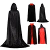 Halloween Vampire szata dla dorosłych dzieci aksamitne płaszcz Cape Medieval Costume Witch Wicca Vampire Cosplay Cosplay na Halloween