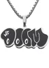 MF Doom MM Black Tide Brand Necklace Mandace Man and Women Hiphop Personality Coppia Fashion Allmatch Jewelry Gift5508984