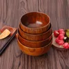 Tigela de madeira natural Vintage Jujube Bebing Rice Wine Organizer para utensílios de contêiner de cozinha de cozinha em casa