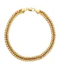 Chaîne de cheville large 7 mm chaîne de liaison cubaine Gold Couleur de chouchoute épaisse 9 10 11 pouces Bracelet de cheville pour femmes hommes étanche296b9504057