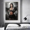 Sexy femme ange Warrior Angel Wings Toivas Affiches et imprimés modernes peinture murale peinture d'art mural pour la décoration intérieure murale