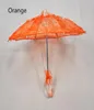 DIY mini paraply spetspografi prop brodered parasol mode stil flickor brud blomma bröllop fest sol paraplyer9153580