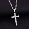 Collana a croce di diamanti completa per uomini Nicchia Hip-Hop Chain Women Women Neck Accessori di fascia alta