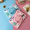 Kuromi Melody Silicone iPad Shell Case Stracts Holder Anime pour Apple iPad Air 1 2 3 Mini 1 2 3 4 5 6 Case protectrice Pro