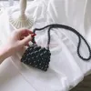 Handtassen Kinderen Mini Purse Cute Bead Crossbody Tassen voor meisjes Parl Pearl Coin Pouch Tote Tote Toddler Baby Handtassen Cadeau