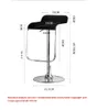 Modern Cashier Chair with Simple Design for Bar Front Desk Comfortable and Durable Bar Chair with High Stool and Swivel Feature