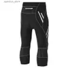 Cycling Shorts Men Cycling Cropped Pants Moisture Wicking Breathab Gel Padded Bike Active Wear Sweatpants L48