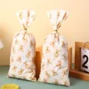 Gift Wrap 25pcs Animal Party Bear Candy Cookie Bags Plastic Teddy DIY Pouch With Twist Ties Decor Packaging Bag