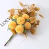 Fleurs décoratives simulation Nordic Bouquet Dining Table Chrysanthemum Ball Decoration Fleur Hortensia Hortensia Mariage de mariage Artificiel