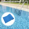 Badmatten Anti Slip Pool Matte 9x36in Poolside Anti-Rutsch Schutzweiches Schwimmzubehör Blau für Badezimmer Dusche