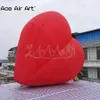 5mH 16.4ft high Inflatable Red Inclined Heart Model For Valentine's Day/Advertising/Party Decoration