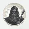 5 datorer The Ghost Scream Killer Coins Silver Plated Monster Evil Spirits 40 Mm Badge Elizabeth Home Souvenir Collectible Decoration 233x