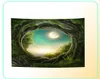 Tapiz de bosque 3D Nature Tree Art Hole Rge Carpeta Muro Hanging Tapestry Matches