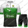 Jersey de ciclismo Sets Extradura - Pebetero 2024 Cycling Jersey Set Seve Seve Green Clothing Road Bike Circhs Suit Bicyc Shorts MTB Maillot L48