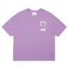 loveheart a ricamo da donna amante maglietta magliette magliette sportive magliette ricche uomini camicia sportiva maglietta tocchetta per tracce