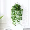 Dekorativa blommor 18st Artificial Ivy Leaf Vine With 50st Cable Ties Greenery Hanging Garland Lövverk för hem Kök trädgårdskontor