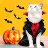 猫の衣装のコスプレ衣装犬の服のコスチューム猫の形状のコットパターン猫のためのハロウィーンの雰囲気