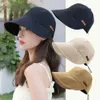 Visors Wide Brim Hats Bucket Hats Fashion Folds Design Women UPF 50+ UV Protection Wide Brim Beach Sun Hat Visor Hats For Women Wife Girls Gift Uulticolor Fashion 240412