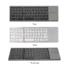 Claviers B033 Mini clavier pliant avec pavé tactile clavier Bluetooth léger clavier portable sans fil pour téléphone à tablette universelle