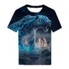 NEU SOMMER FODE 3D DRUCKED MALE VERKOMPLETE T-SHIRT TEIL GEDRÜCHUNG TREND MINIMALISTER T-SHIRT