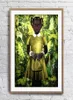 Ruud van Empel Art Works Standing in Green Yellow Dress Art Affisch Wall Decor Bilder Konsttryck Poster Unframe 16 24 36 47 Inches7469609