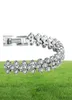 Tennis Luxury Autriche Bracelets en cristal brillant Généré 925 Bracelet en argent sterling Bracelet Zircon Diamond Roman Tennis Link Brace744917