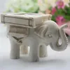 Ljushållare vintage liten elefant ljusstake djur lycklig retro önskar hållare te ljus för bröllop heminredning gåva