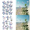 Stickers de fenêtre 1set film auto-adhésif autocollant PVC champignon de fleur de fleur Réflexion du verre sans colle pâte statique décoration de maison