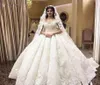 Роскошные свадебные платья 3D кружевные цветы от платья на плече.