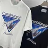 ファッショナブルなヨーロッパブランドCA夏の短袖Tシャツの男性と女性向けの汎用性の高いトップ3Dレター印刷デザイン