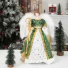 16 "Angel Christmas Angel Doll Toy Figurine Christmas Ornements Artisanat avec Wing Home Natal Decorations Festive Gift