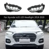 Wskaźnik sygnału skrętu streamer DRL Daytime Light Light dla Hyundai IX35 Zespół reflektorów LED 18-20 Akcesoria samochodowe lampy głównej