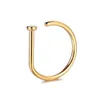 Носовые кольца -шпильки мода из нержавеющей стали подковообразное кольцо C Клип