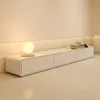 Cream Style TV Stands Modern Simple Light Luxury Floor-Standing TV Cabinet Home Living Room Möbler Small Apartment TV Table C
