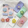 Netter 3D -Blumen -Telefonhalter dehnbarer Grifffingerhalter Ringhalter für iPhone Xiaomi