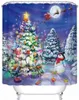 Shower Curtains Snowy Forest By Ho Me Lili Curtain For Bathroom Winter Christmas Moon Snowman Home Decor Decoration Durable Waterproof