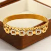 Bangle Greatera Trendy Stayless Square Crystal BurCelect Bracelets for Women Gold Bated Charm Bracelet Jewelry