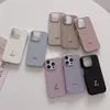 8 Solid Color Phone Case Designer Leather iPhone 14 Promax 13 12Promax 15 11 fall Kvinnor Telefoner Skal mobiltelefonskydd