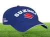 Men Suzuki Race Cap F1 Car Mogo GP Motorcycle Racing Caps Hook and Loop Sports Sports Baseball Sun Cap Hat noir Black Color1393128