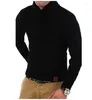 Sweaters voor heren 2024 Herfst/winter Fashion Brearwear Sweater Patroon Weven Casual Half High Neck -pullover