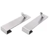 Hooks Shower Door Over For Bathroom Frameless Glass Towel 2-Pack Silver