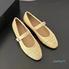 15A Top quality Cloth Mary Jane Ballet flat shoes strap sandal loafers womens flat Dress shoes Luxury designer Office shoes Black white