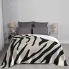 Koce Zebra Print Kreatywny projekt jasnobrązowy miękki flanelowy koc klimat Inspirujący lato vsco pinterest Artsy bramki dziewczęta nastolatek