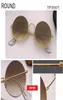 2019 EVOLVER Retro Round Pink Mirror Sunglasses Sungasses Femme Designer Sun Glasses pour femmes Bronze en alliage Femme de Sol 3592 G3312319