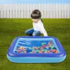 Accessoires Aquarell -Malbuchbuch Kinderfamilie Inflation Pool Baby Ozean Ball Sand Pool Bad Spielzeug Quadrat